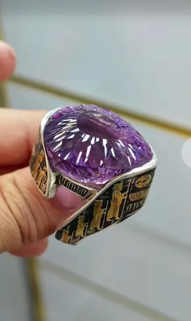 Iranian silver ring